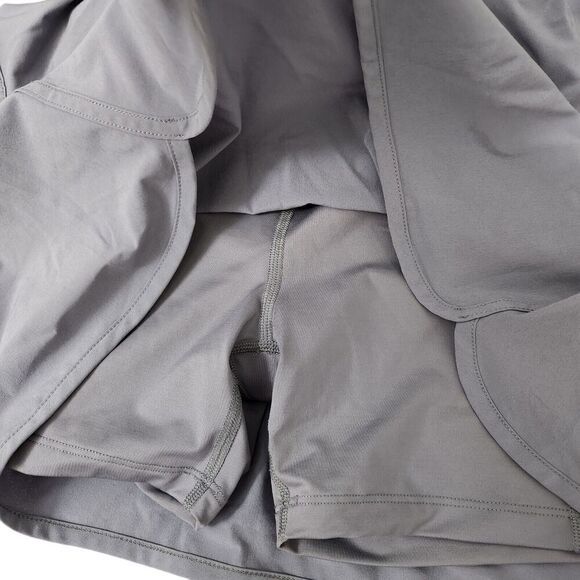 Beyond Yoga Skort Small Petite SP Cloud Gray Stretch Woven Stride Lined Skirt - Picture 3 of 8